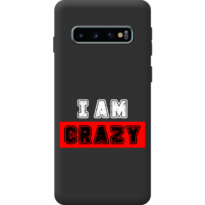 Чорний чохол BoxFace Samsung Galaxy S10 Plus (G975) I'm Crazy
