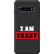 Чорний чохол BoxFace Samsung Galaxy S10 Plus (G975) I'm Crazy
