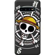 Чорний чохол BoxFace Samsung Galaxy S10 Plus (G975) One Piece Компас