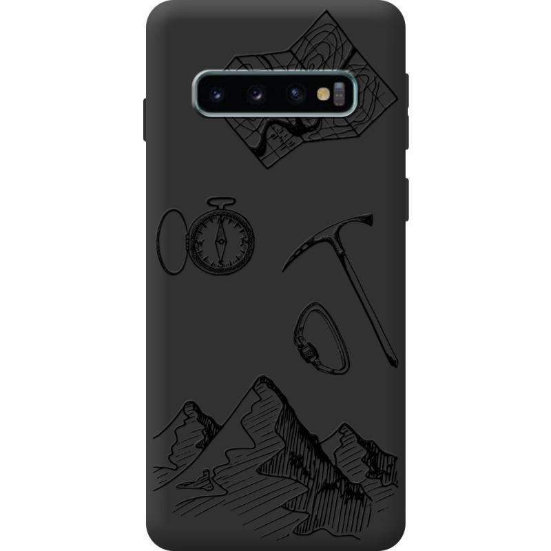 Чорний чохол BoxFace Samsung Galaxy S10 Plus (G975) Mountains