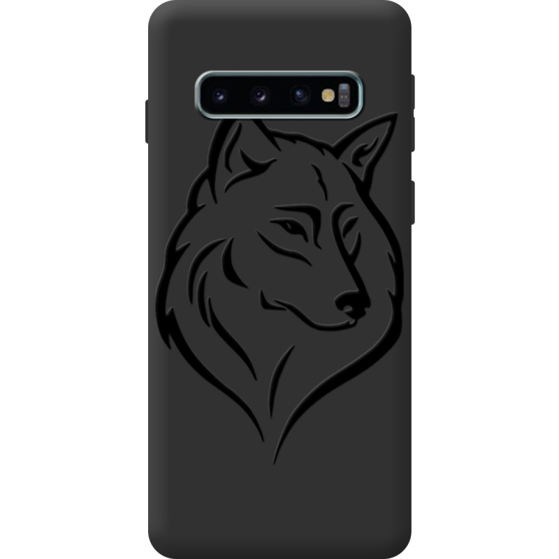 Чорний чохол BoxFace Samsung Galaxy S10 Plus (G975) Wolf