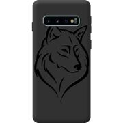 Чорний чохол BoxFace Samsung Galaxy S10 Plus (G975) Wolf