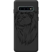Чорний чохол BoxFace Samsung Galaxy S10 Plus (G975) Lion