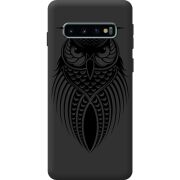 Чорний чохол BoxFace Samsung Galaxy S10 Plus (G975) Owl
