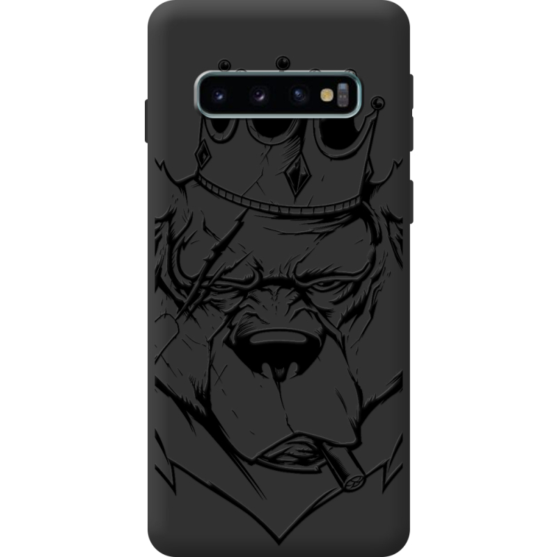 Чорний чохол BoxFace Samsung Galaxy S10 Plus (G975) Bear King