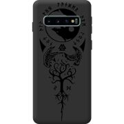 Чорний чохол BoxFace Samsung Galaxy S10 Plus (G975) Hugin and Munin