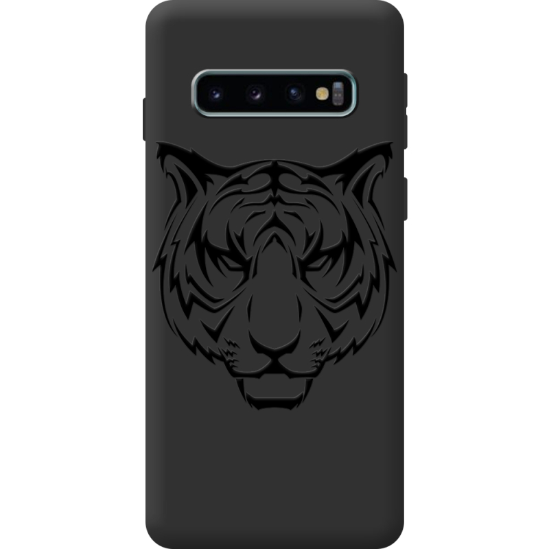 Чорний чохол BoxFace Samsung Galaxy S10 Plus (G975) Tiger