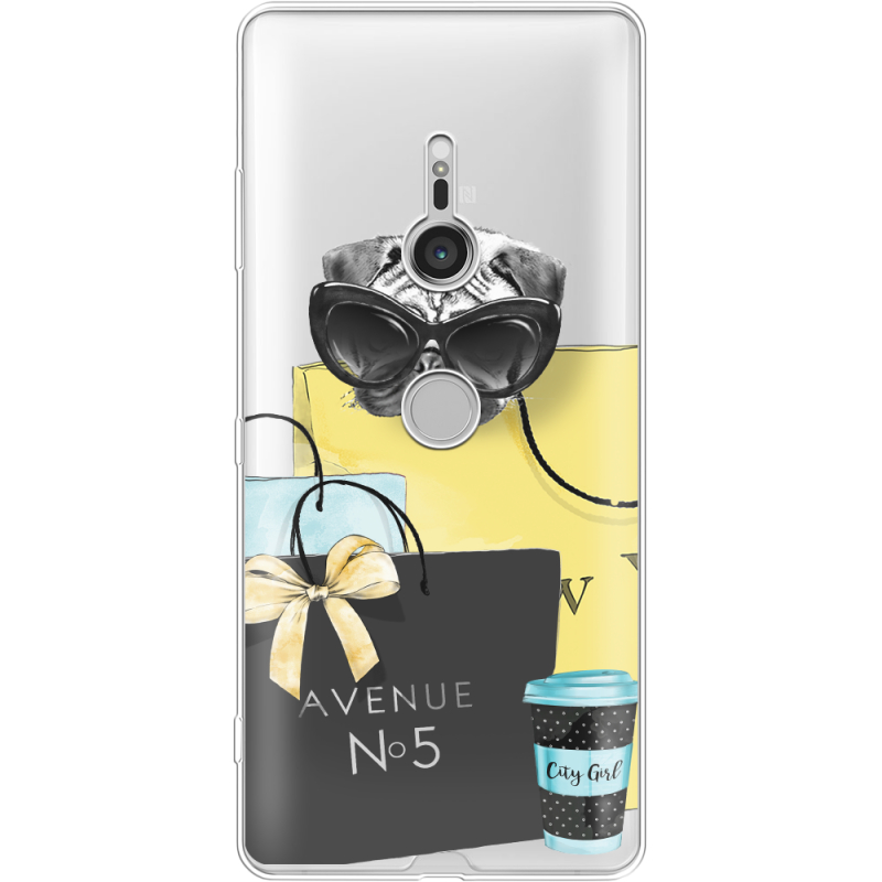 Прозрачный чехол Uprint Sony Xperia XZ3 H9436 Fashion Pug