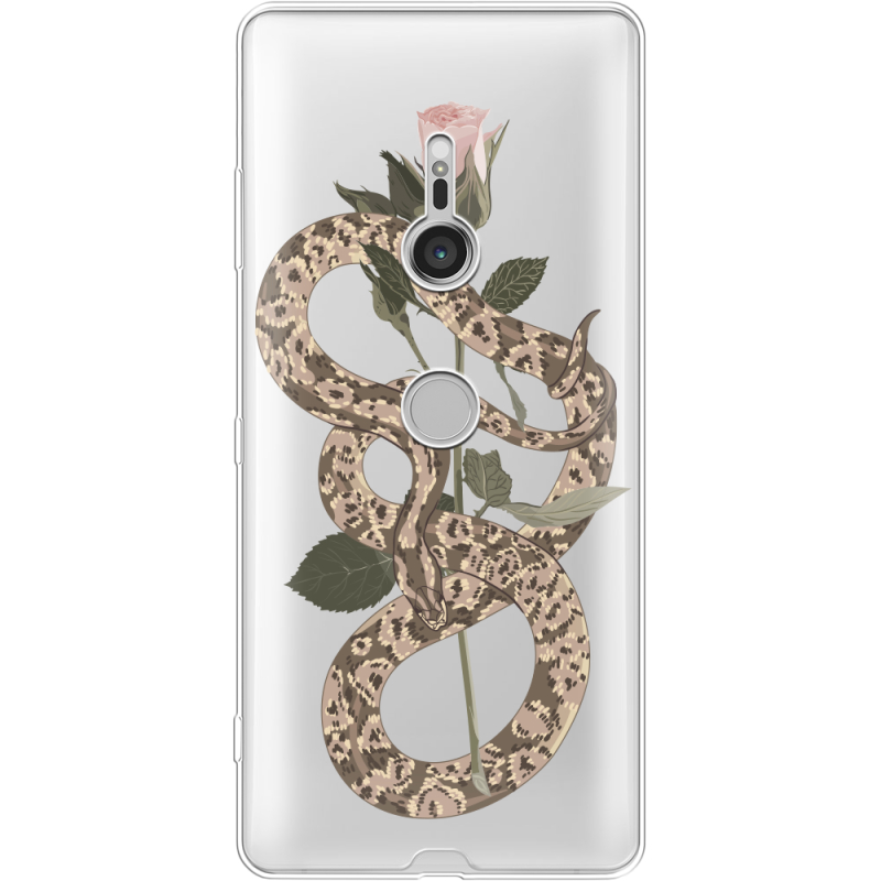 Прозрачный чехол Uprint Sony Xperia XZ3 H9436 Glamor Snake