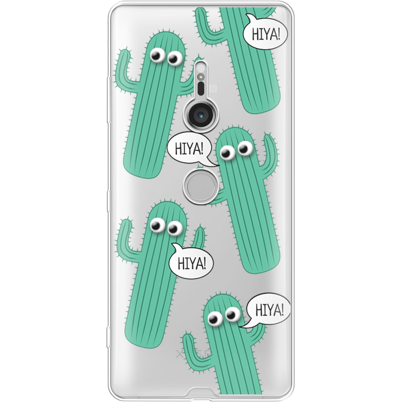 Прозрачный чехол Uprint Sony Xperia XZ3 H9436 с 3D-глазками HIYA