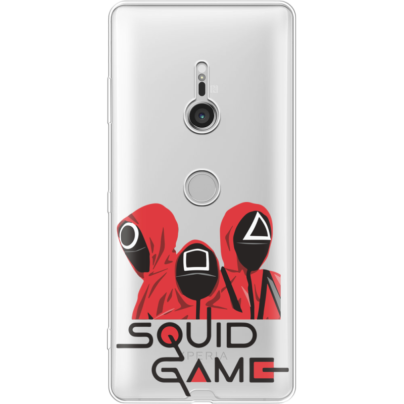 Прозрачный чехол Uprint Sony Xperia XZ3 H9436 siquid game люди в красном