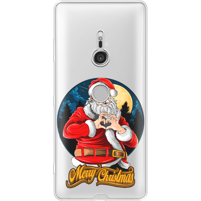 Прозрачный чехол Uprint Sony Xperia XZ3 H9436 Cool Santa