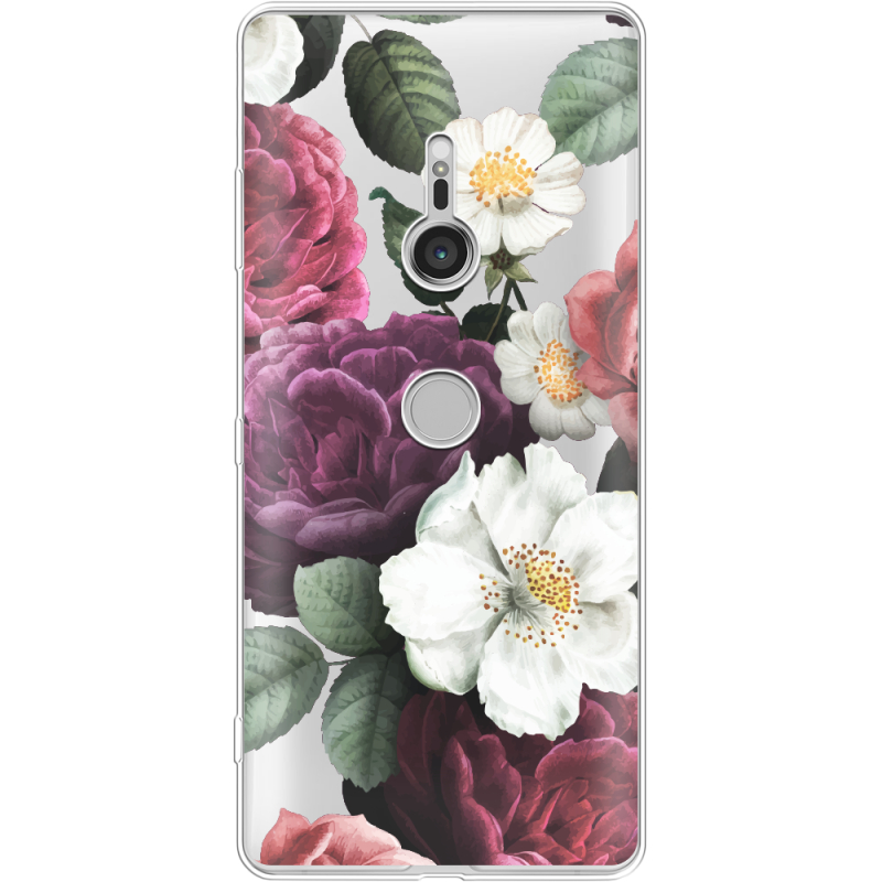 Прозрачный чехол Uprint Sony Xperia XZ3 H9436 Floral Dark Dreams