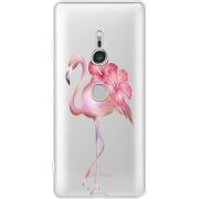 Прозрачный чехол Uprint Sony Xperia XZ3 H9436 Floral Flamingo