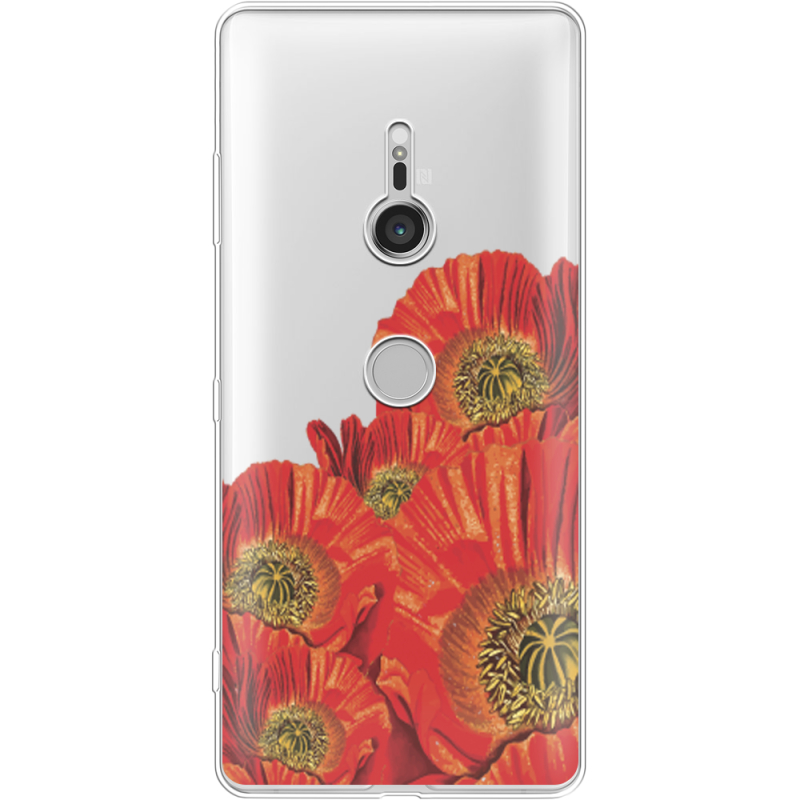 Прозрачный чехол Uprint Sony Xperia XZ3 H9436 Red Poppies