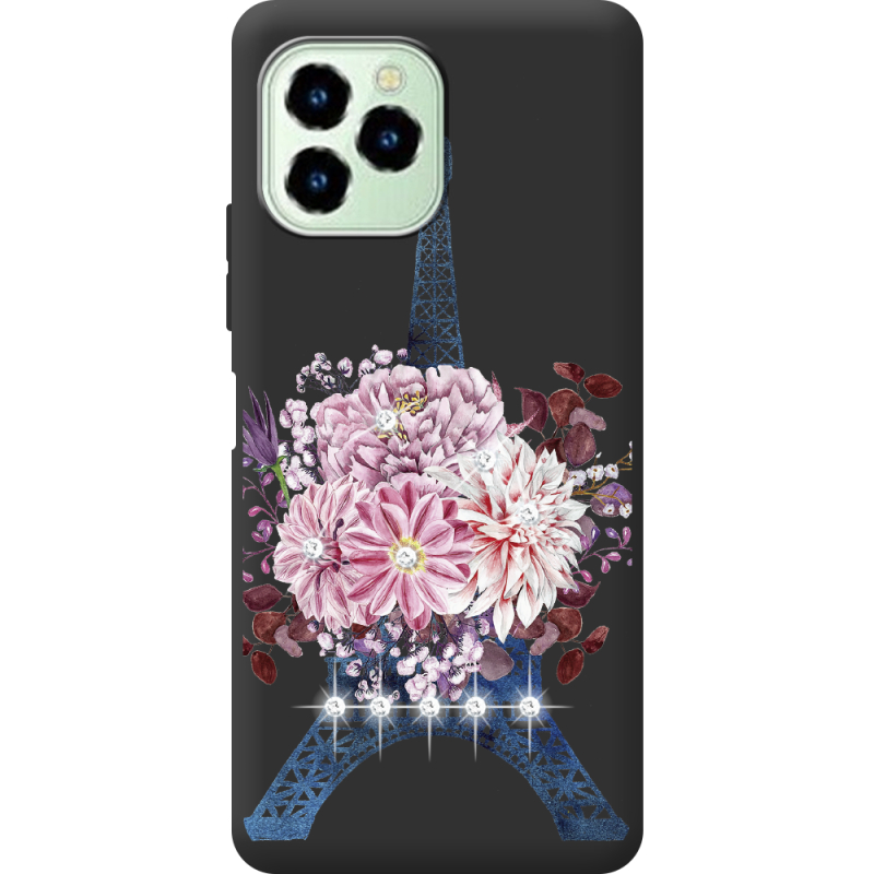 Чехол со стразами Oukitel C21 Pro Eiffel Tower