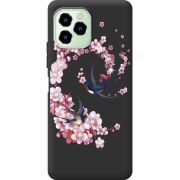 Чехол со стразами Oukitel C21 Pro Swallows and Bloom