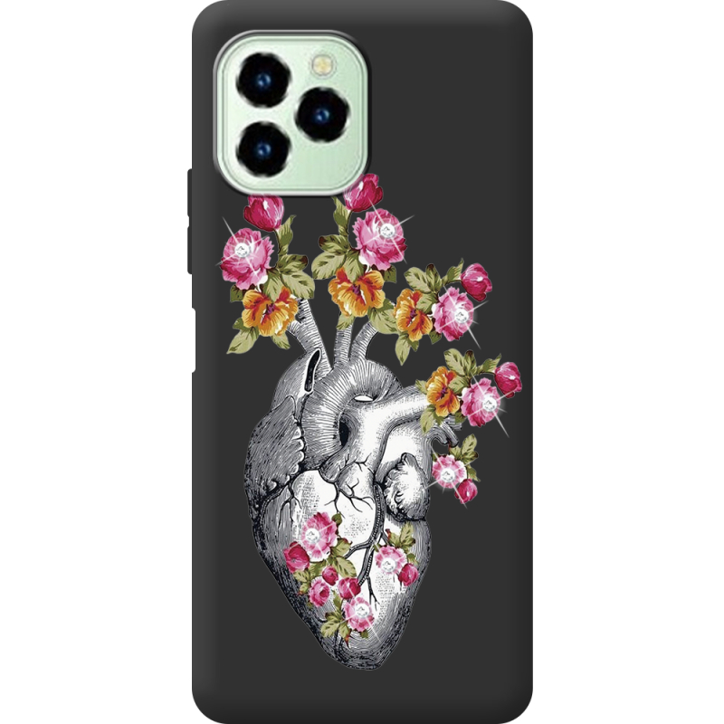 Чехол со стразами Oukitel C21 Pro Heart