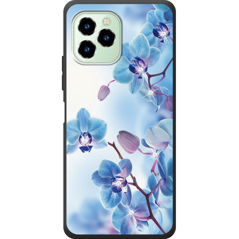 Чехол со стразами Oukitel C21 Pro Orchids