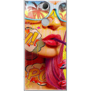 Чехол Uprint Sony Xperia XA2 Plus H4413  Yellow Girl Pop Art
