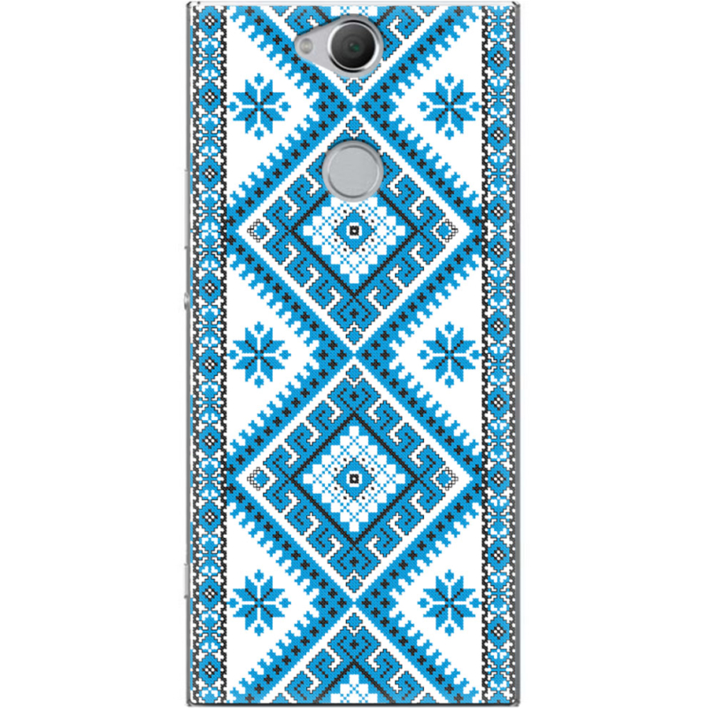 Чехол Uprint Sony Xperia XA2 Plus H4413  Блакитний Орнамент