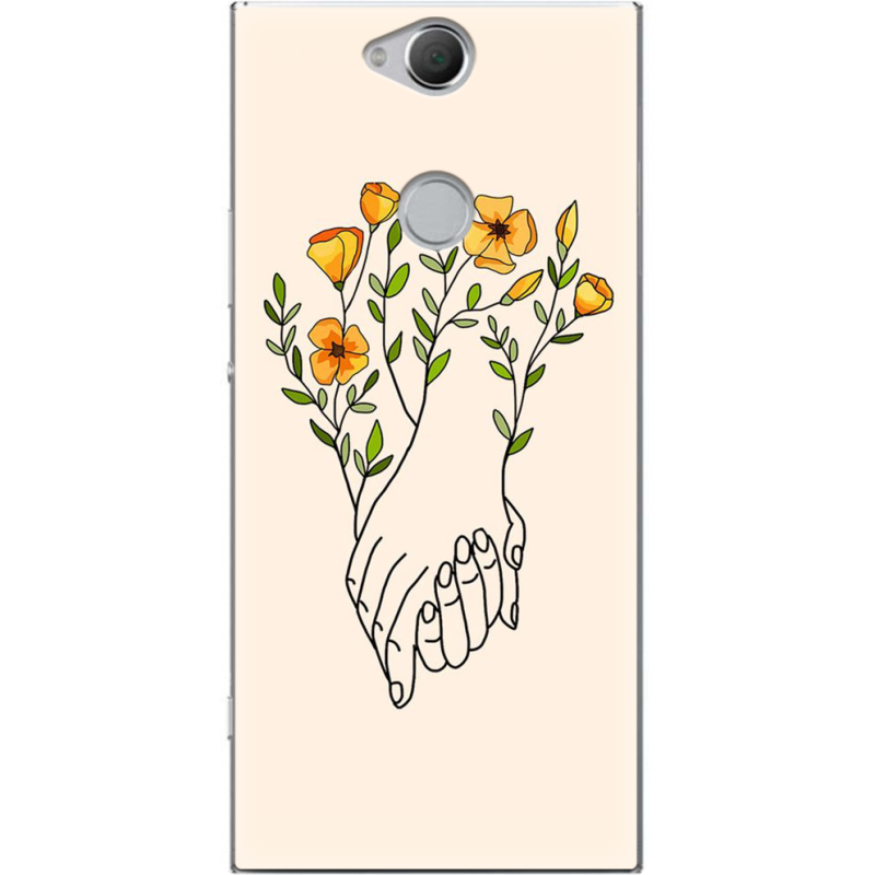 Чехол Uprint Sony Xperia XA2 Plus H4413  Flower Hands