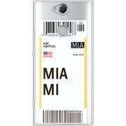 Прозрачный чехол Uprint Sony Xperia XA2 Plus H4413 Ticket Miami