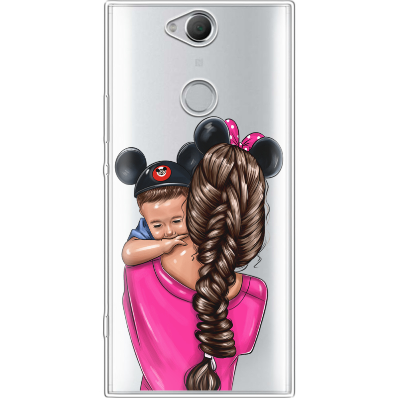 Прозрачный чехол Uprint Sony Xperia XA2 Plus H4413 Mouse Mommy