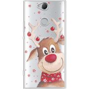 Прозрачный чехол Uprint Sony Xperia XA2 Plus H4413 Winter Deer