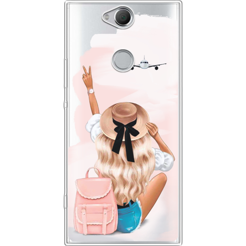 Прозрачный чехол Uprint Sony Xperia XA2 Plus H4413 Travel Girl