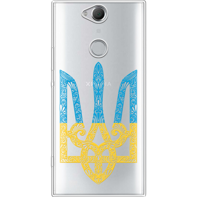 Прозрачный чехол Uprint Sony Xperia XA2 Plus H4413 Gold Trident