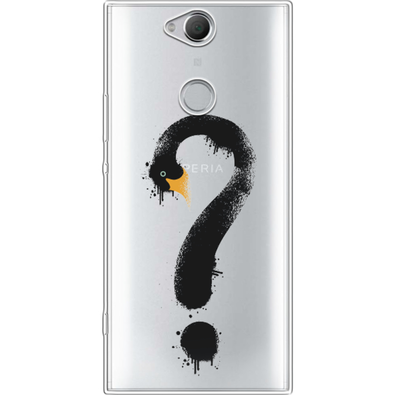 Прозрачный чехол Uprint Sony Xperia XA2 Plus H4413 Swan question