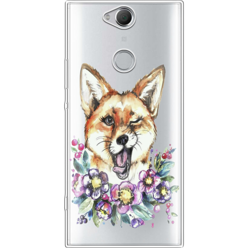 Прозрачный чехол Uprint Sony Xperia XA2 Plus H4413 Winking Fox