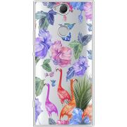 Прозрачный чехол Uprint Sony Xperia XA2 Plus H4413 Flamingo