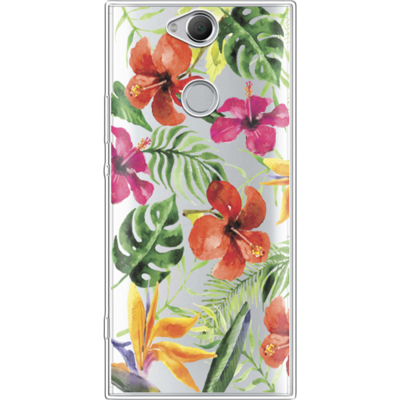 Прозрачный чехол Uprint Sony Xperia XA2 Plus H4413 Tropical Flowers