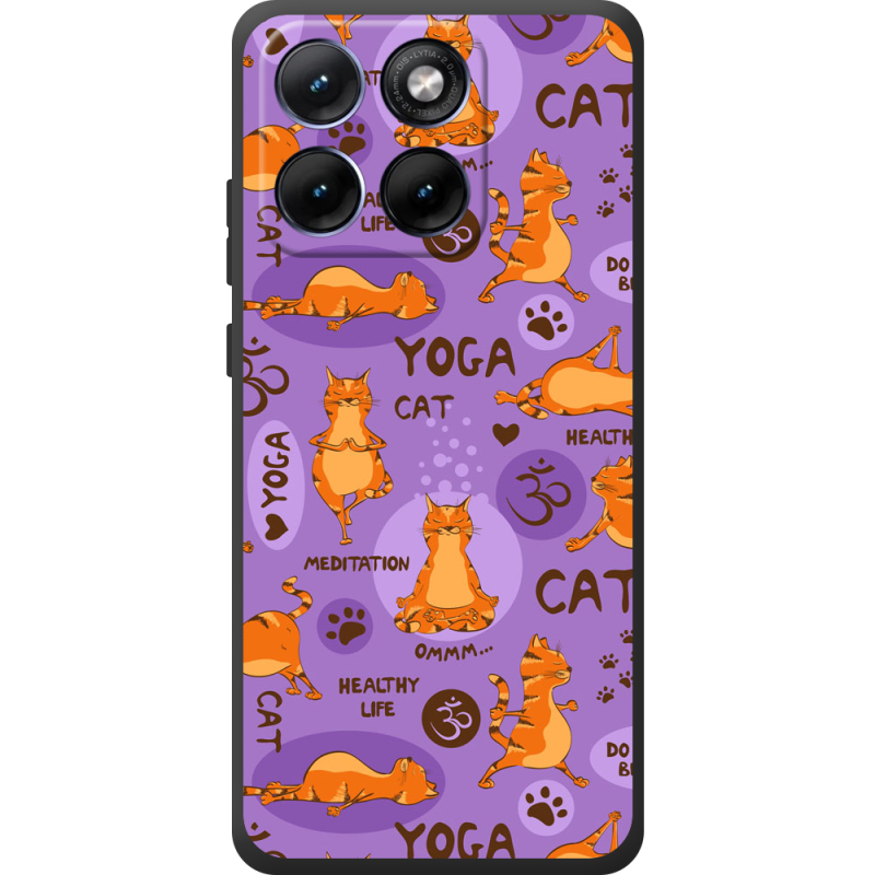 Чохол BoxFace Moto Edge 70 Fusion Yoga Cat