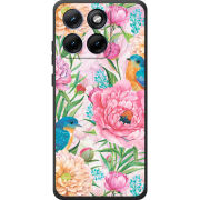 Чохол BoxFace Moto Edge 70 Fusion Birds in Flowers