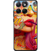 Чохол BoxFace Moto Edge 70 Fusion Yellow Girl Pop Art