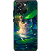 Чохол BoxFace Moto Edge 70 Fusion White Tiger Cub