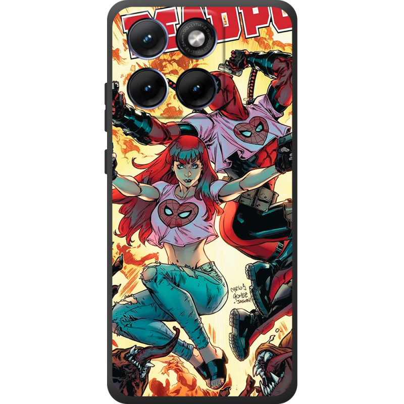 Чохол BoxFace Moto Edge 70 Fusion Deadpool and Mary Jane