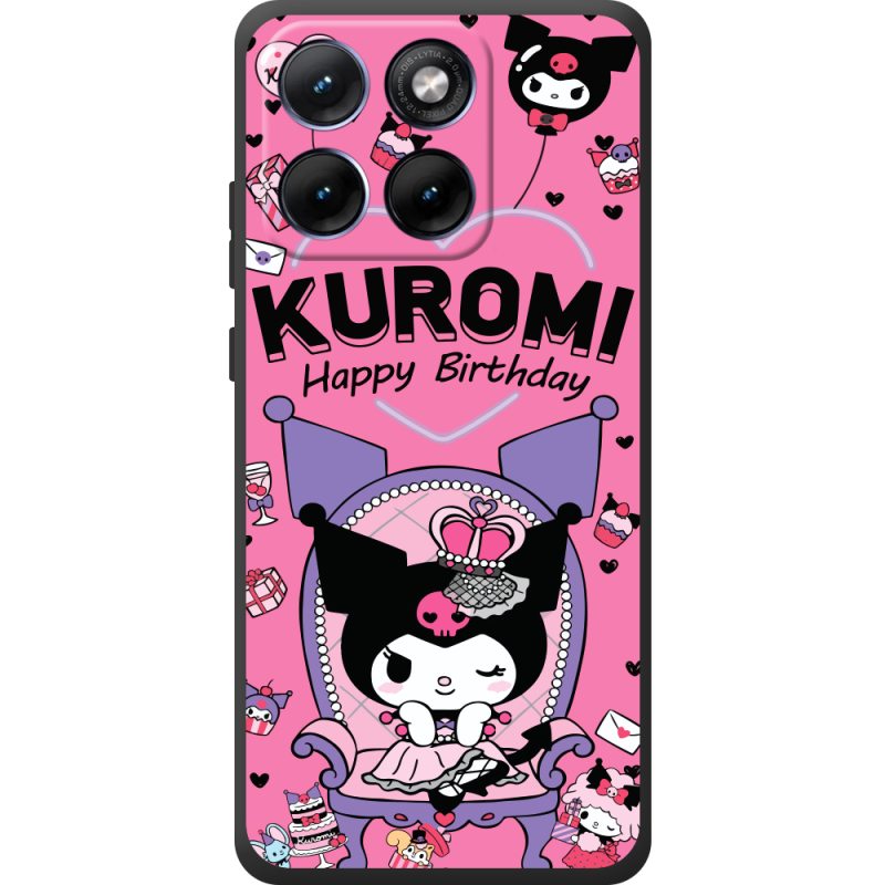 Чохол BoxFace Moto Edge 70 Fusion День народження Kuromi