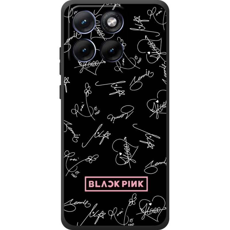 Чохол BoxFace Moto Edge 70 Fusion Blackpink автограф