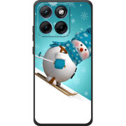 Чохол BoxFace Moto Edge 70 Fusion Skier Snowman