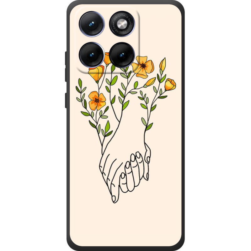 Чохол BoxFace Moto Edge 70 Fusion Flower Hands