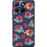 Чохол BoxFace Moto Edge 70 Fusion Flying Elephants