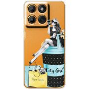 Прозорий чохол BoxFace Moto Edge 70 Fusion City Girl