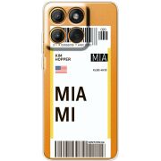 Прозорий чохол BoxFace Moto Edge 70 Fusion Ticket Miami