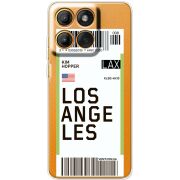 Прозорий чохол BoxFace Moto Edge 70 Fusion Ticket Los Angeles