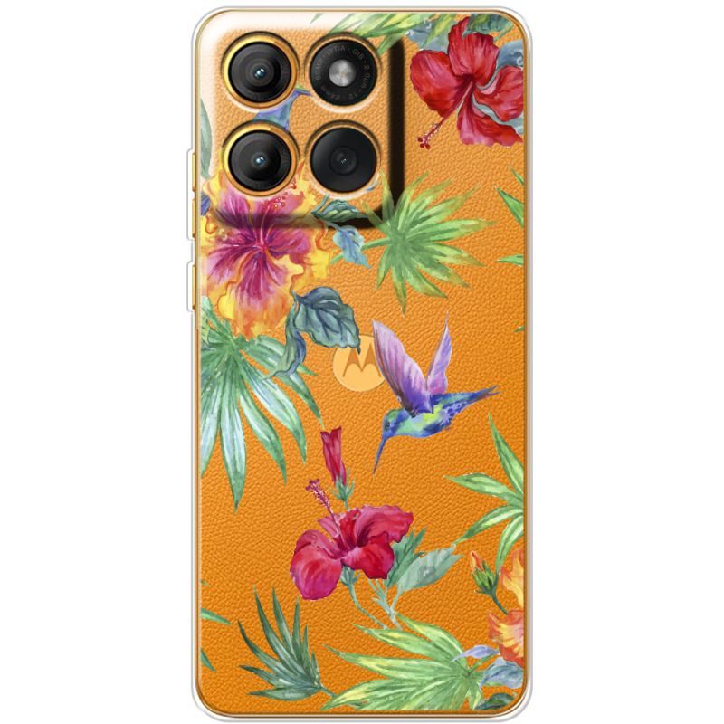 Прозорий чохол BoxFace Moto Edge 70 Fusion Tropical