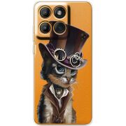 Прозорий чохол BoxFace Moto Edge 70 Fusion Steampunk Cat